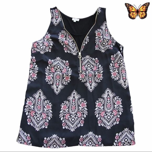 KISMET Partial Zip Front Top Size Extra Small - Picture 2 of 5